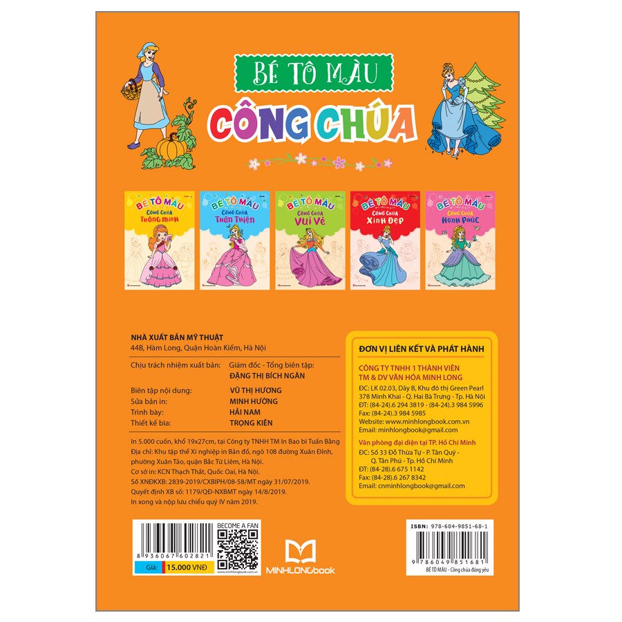 Sách: Bé Tô Màu Công Chúa – Công Chúa Đáng Yêu - TSMN