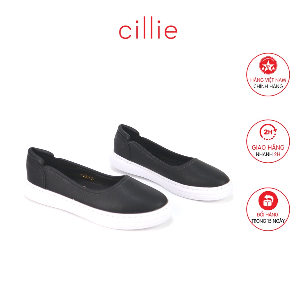 Giày búp bê nữ mũi tròn basic đế thể thao siêu nhẹ năng động thời trang đi học đi chơi Cillie 1155