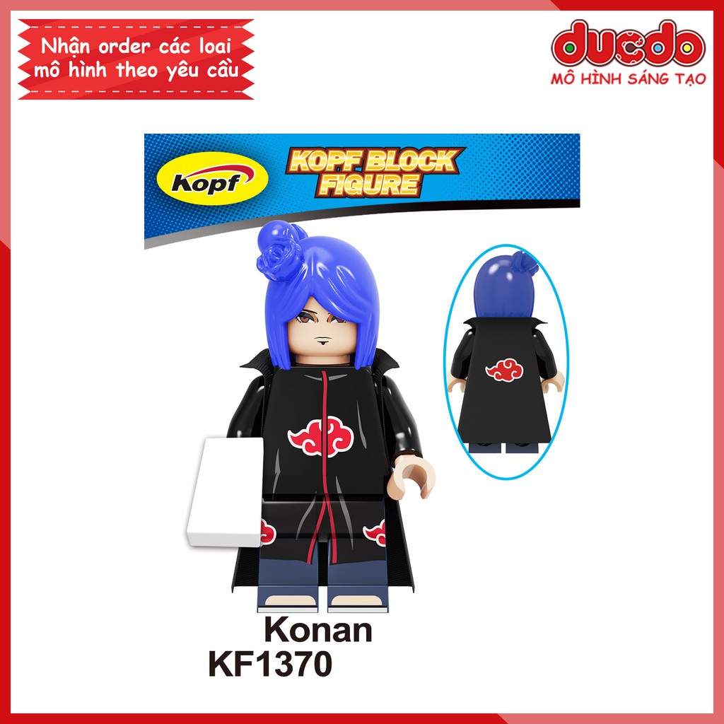 Minifigures các nhân vật Naruto,Hinata, Killer Bee, Choji - Đồ chơi Lắp ghép Xếp hình Mô hình Mini Kopf KF6119