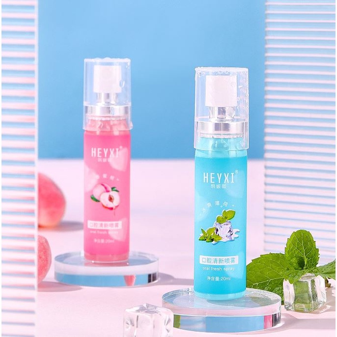 Xịt Thơm Miệng Heyxi An Toàn, Giảm Hôi Miệng Giúp Ngăn Ngừa Vi Khuẩn Khoang Miệng, Lưu Hương Thơm Mát Tự Nhiên