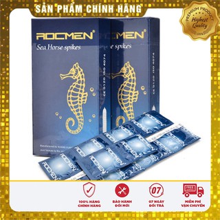 [GIÁ SỈ] BAO CAO SU  ROCMEN cá ngựa xanh hộp 10 chiếc