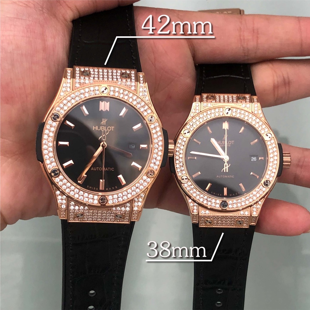 Đồng Hồ Nam HBL Viền Full Đá, Máy Cơ Automatic Nhật, Size 38/42mm, Chống Nước 5ATM [Bảo Hành 18 Tháng - 1 Đổi 1 15 Ngày] | BigBuy360 - bigbuy360.vn