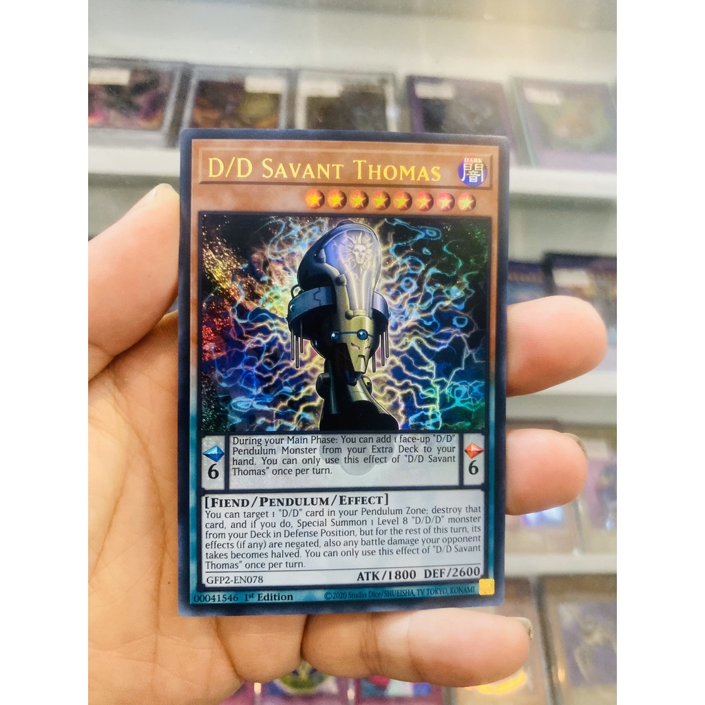 Thẻ Bài YugiOh! Mã GFP2-EN078 - D/D Savant Thomas - Ultra Rare - 1st Edition