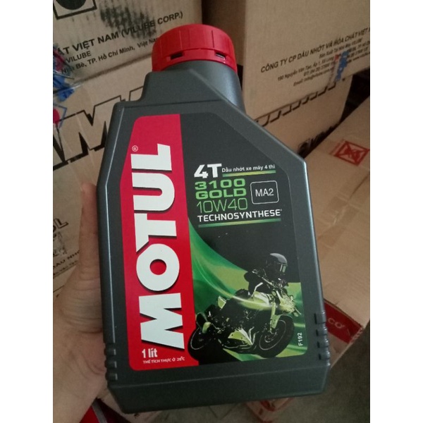 Dầu Nhớt Motul 3100 Gold 10W40 (1Lít)chuyên dùng cho xe  dream,Wave,Exciter,Raider,Axelo,Future…Z1000..