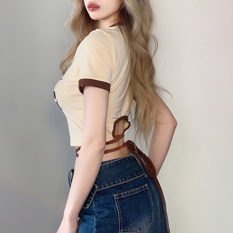 Áo Thun Ôm Cổ Tròn Thời Trang Quyến Rũ Dành Cho Nữ 2022