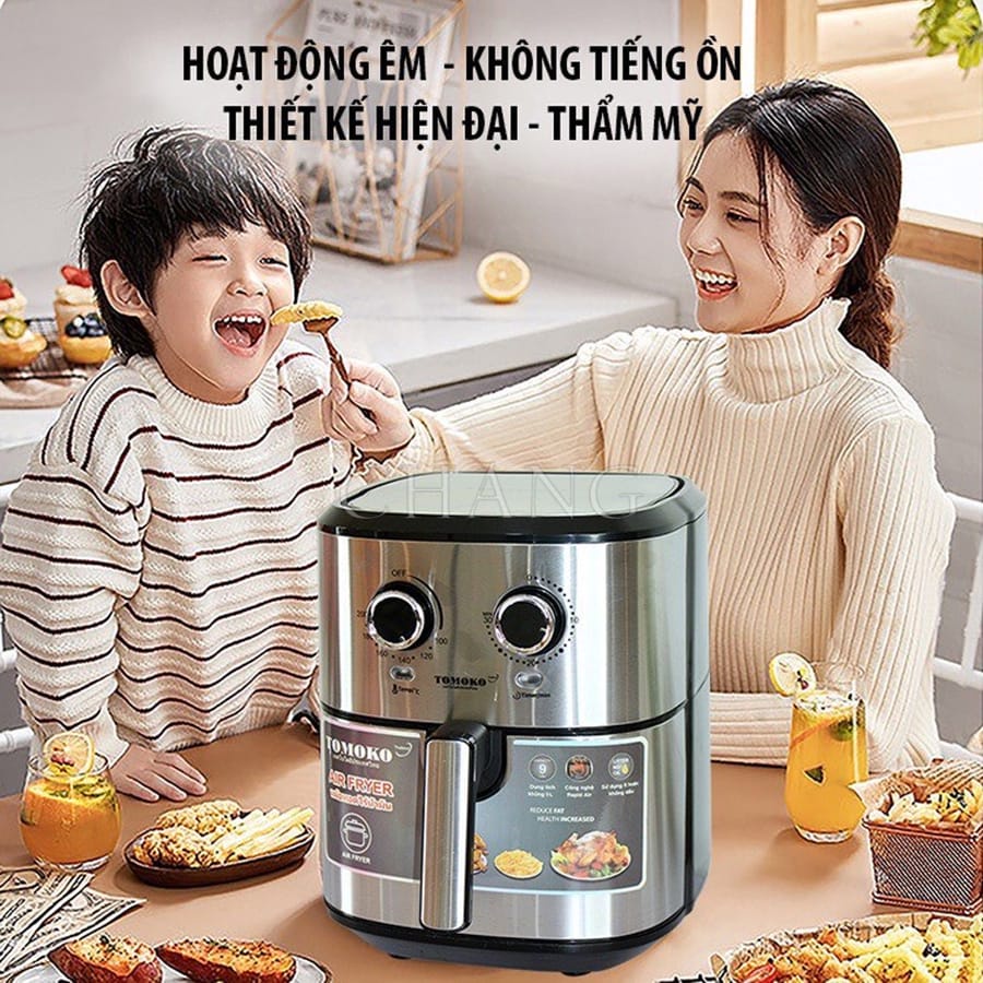 Nồi Chiên Không Dầu Dung Tích Lớn TOMOKO 9L Thái Lan An Toàn Sức Khỏe