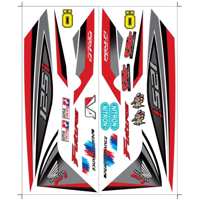 Tem rời dán xe wave 125i