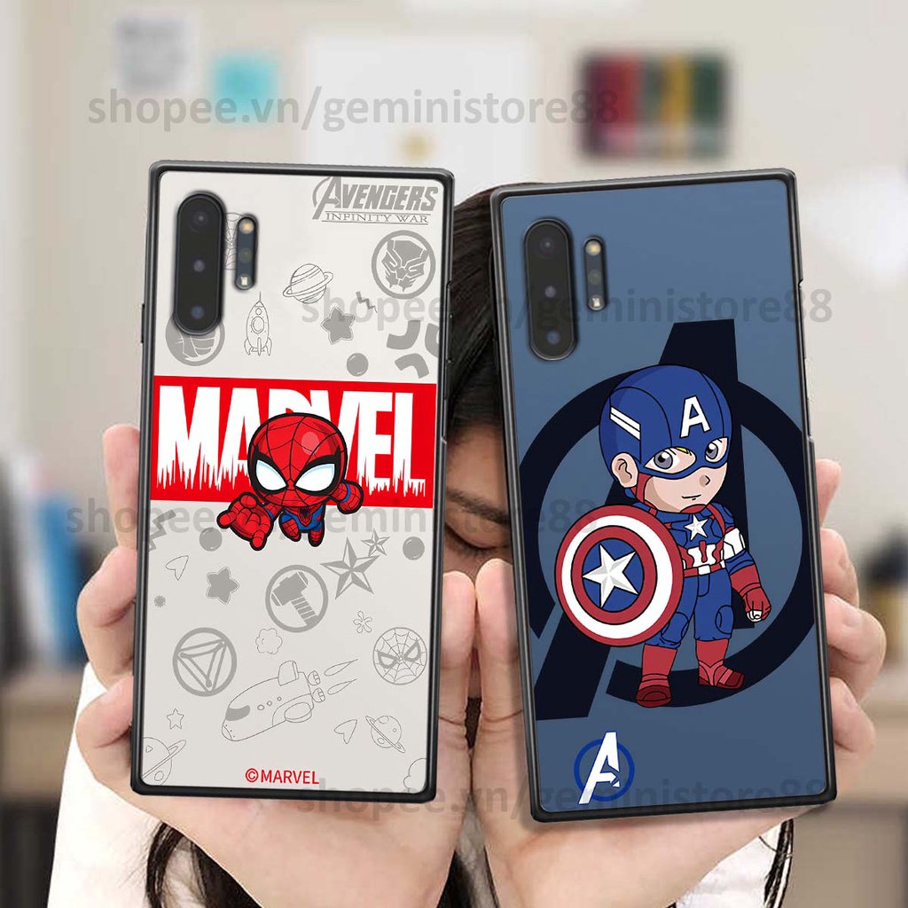 Ốp Samsung Note 10 / Note 10 Plus / Note 10+ siêu anh hùng mar.vel biệt đội avengers mạnh mẽ thể thao cá tính