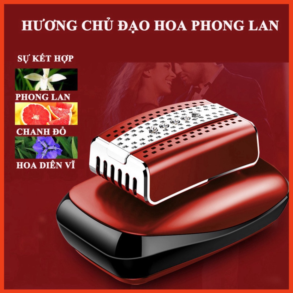 Nước hoa ô tô ĐÍNH ĐÁ chính hãng tinh dầu xe hơi cao cấp đặt taplo ô tô khử mùi chống say xe hoàn toàn từ thiên nhiên