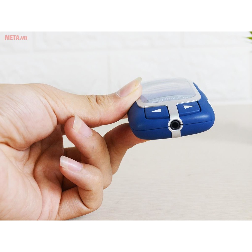 ✅ Máy Đo Đường Huyết: MediSmart Sapphire (Trọn Bộ 50 Que, 50 Kim, Tặng CỒN) -VT0587