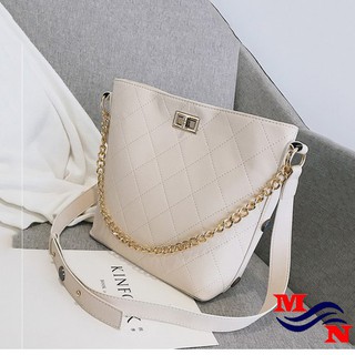 Túi xách nữ đeo chéo 2 dây khóa vặn sành điệu BO38