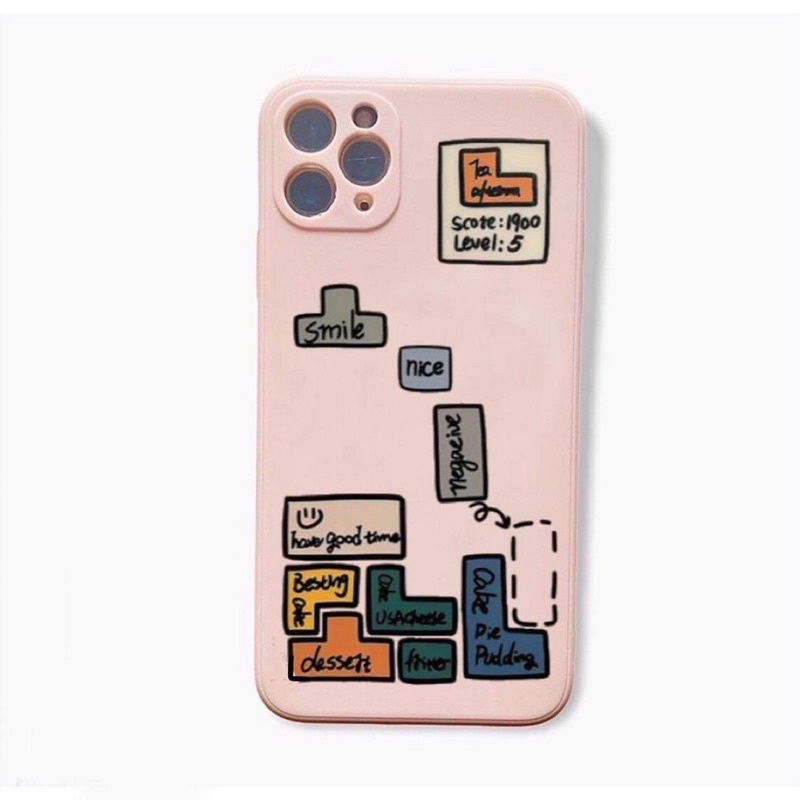 Ốp lưng hình xếp hình lego cute cạnh vuông giả ip12 5/5s/6/6plus/6s/7/7plus/8/8plus/x/xr/xs/11/12/pro/max