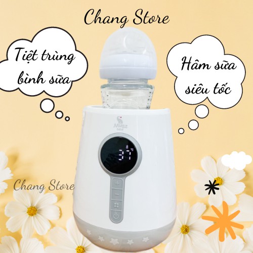 [ BẢO HÀNH 12 THÁNG] Máy Hâm Sữa Tiệt Trùng Siêu Tốc Moaz Bebe Mb021 - CHÍNH HÃNG