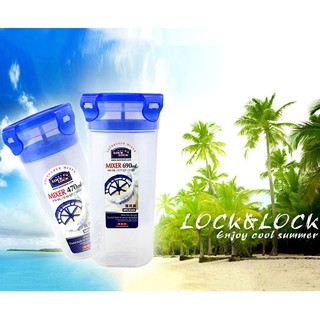 Freeship Bình Nước Lock&Lock Mixer One Touch HPL934H (690ml)