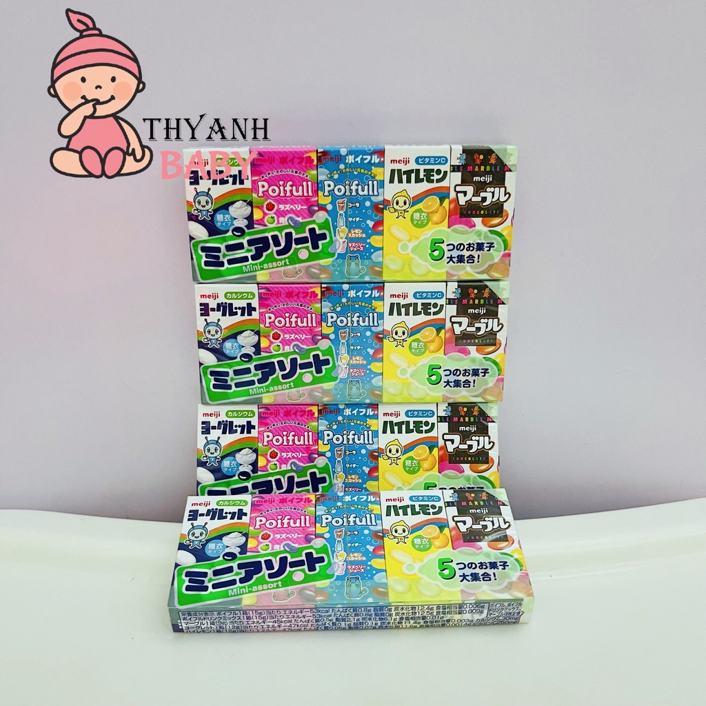 Kẹo Sữa Chua Khô Meiji Nhật Bản Vỉ 5 Hộp