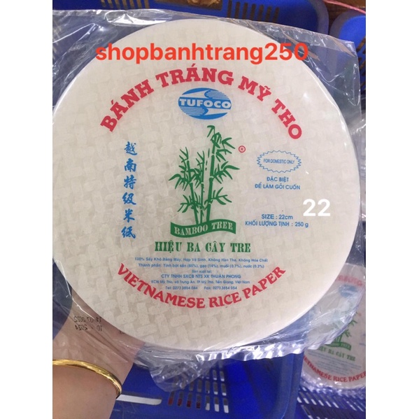 Bánh tráng cuốn 3 cây tre 22cm 250gr