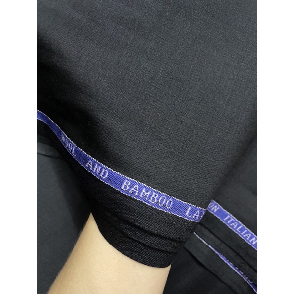 Vải Quần Tây Sợi Tre Bamboo Sợi Thiên Nhiên Kết Hợp Cùng Len Cừu - Vải Sợi Tre - Vải Len Cừu