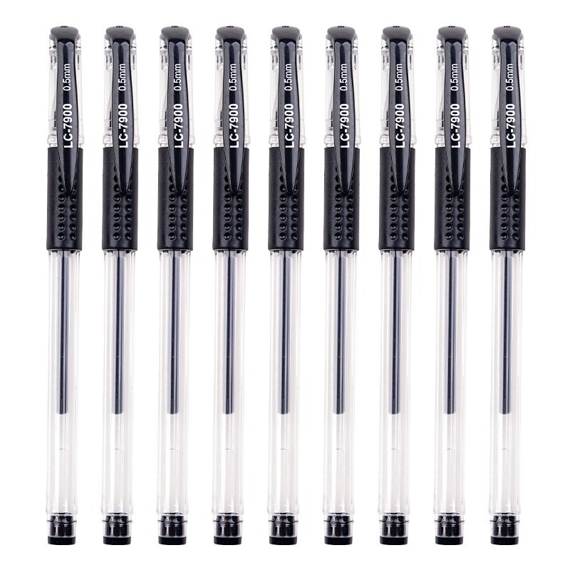 Bút bi mực gel ngòi 0.5mm màu đen tiện lợi cho học sinh chất lượng cao