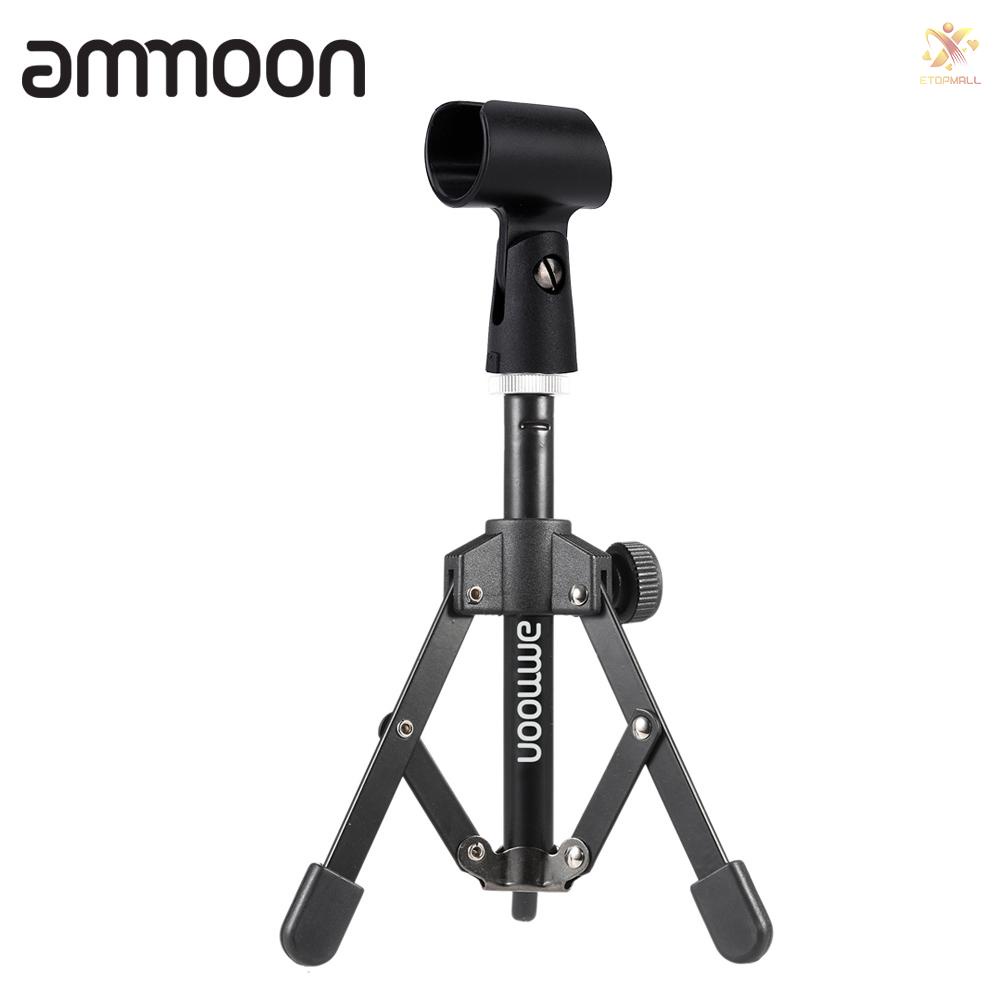 Giá Đỡ Micro Ba Chân Mini Để Bàn Ammoon Ms-12 Có Thể Điều Chỉnh Kèm Kẹp Mc5