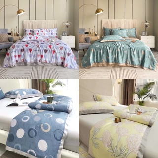 BỘ CHĂN HÈ KÈM GA GỐI (4 chi tiết) LỤA TENCEL 60s (hàng Quảng châu cao cấp) -> được chọn mẫu