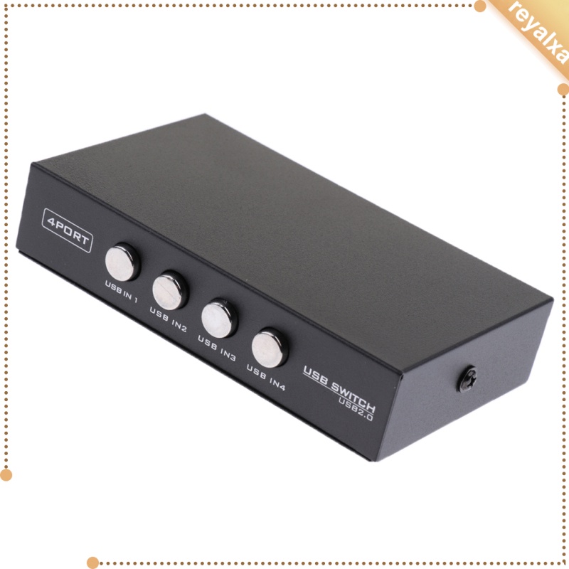 Bộ Chuyển Đổi Công Tắc Chia Thủ Công USB 2.0 KVM KVM 4 Cổng USB 1 Thiết Bị Máy Tính