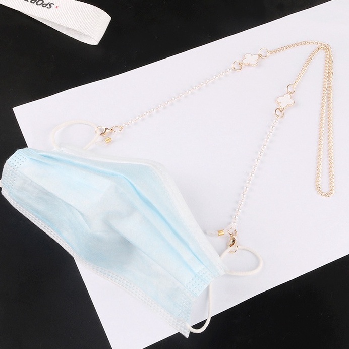 Dây Đeo Mắt Kính Đính Hạt Ngọc Trai Xinh Xắn Cho Nữ