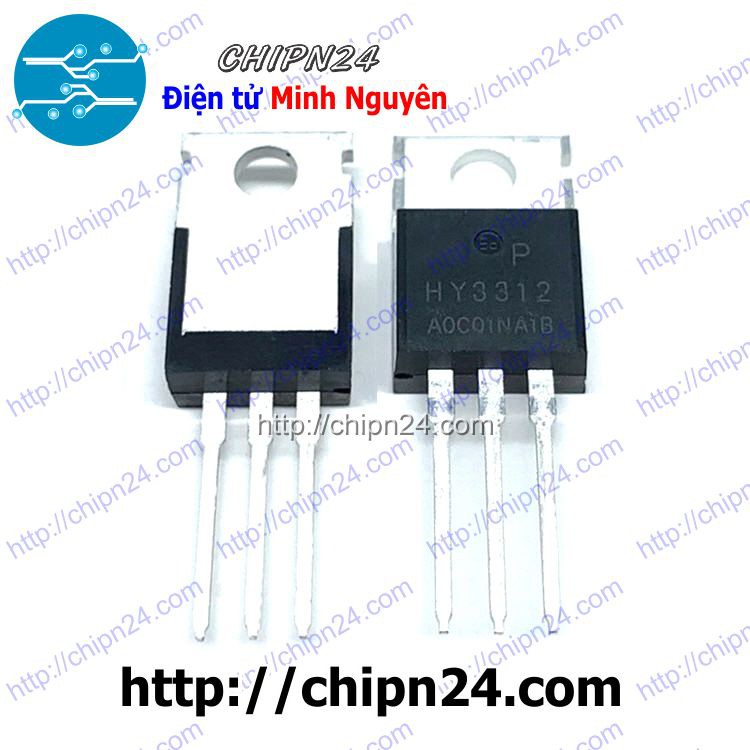 [2 CON] MOSFET HY3312 TO-220 130A 125V (Kênh N) (HY3312P 3312)