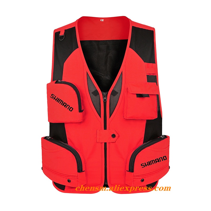 Áo Phao Câu Cá Shimano New 2022 Phản Quang Nhiều Túi Khô Nhanh Thoáng Khí