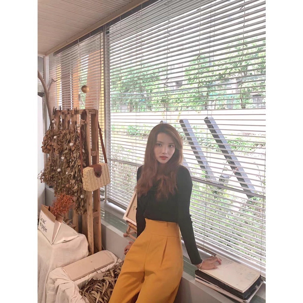 [Mã SKAMFSW175 giảm 10K đơn 50K] [CLIP+ẢNH THẬT] QUẦN SUÔNG CẠP CAO 104CM CHẤT ĐẸP MỀM MÁT SIÊU HACK CHÂN