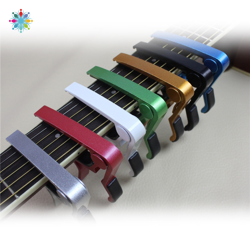 IRIN Nouvelle Argent Quick Change Clamp Key Acoustique Classique Guitare Capo Pour Tone Réglage pour électrique Acoustique Guitare Ukulélé YKTST