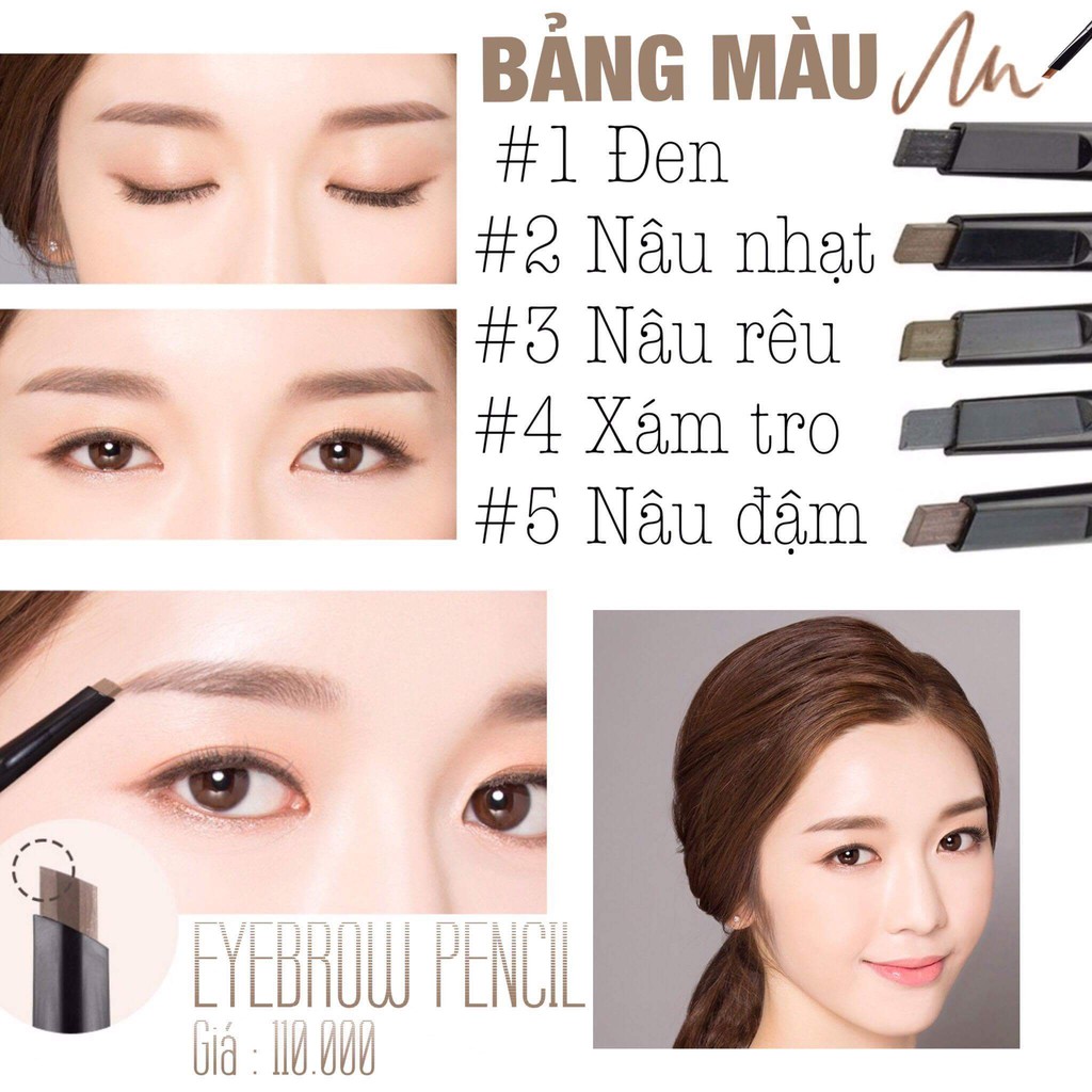 Bút kẻ lông mày Ty Cosmetics - EYEBROW PENCIL