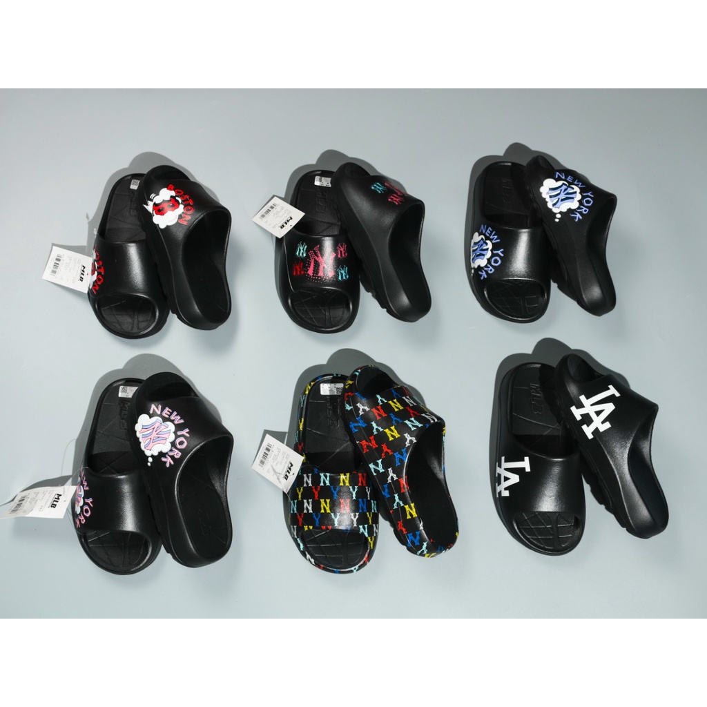 Dép Đúc 𝐌𝐋𝐁 Black Đen LA bản mới Bánh Mì Đế Cao 5CM Quai Ngang Nữ ♥️ Hàng Cao Cấp + Fom nhỏ ♥️ thiết kế cá tính