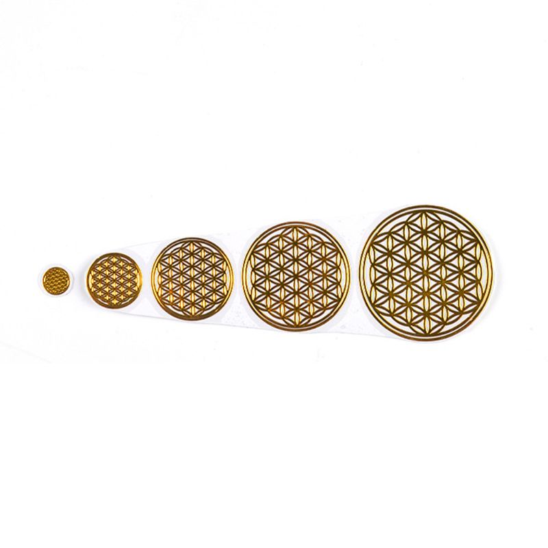 Sticker Orgonite 7 Luân Xa Bằng Nhựa Resin Epoxy Kim Loại Đồng Tự Làm