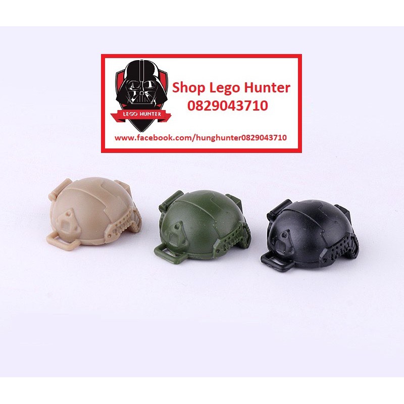 Lego Army phụ kiện Lính :combo 2 Mũ giáp - Helmet
