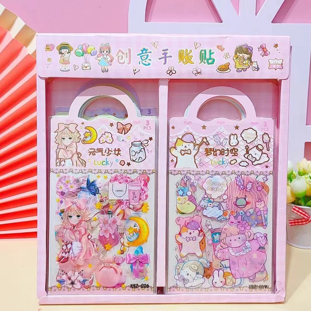 Set sticker cute, hình dán dễ thương