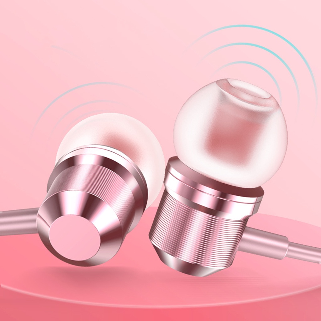 Tai nghe nhét tai giắc 3.5mm âm thanh siêu trầm có micro tiện dụng