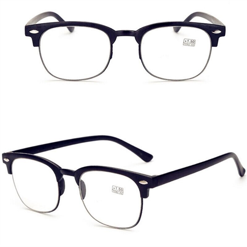 Kính Đọc Sách Nửa Gọng TR90 Chống Mỏi Mắt + 1.0 Đến + 4.0 Độ