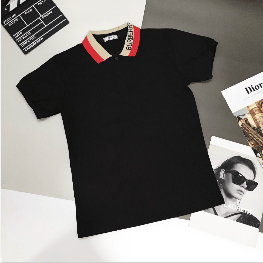 ÁO THUN NAM NGẮN TAY CỔ TRỤ CỰC ĐẸP , TÔN DÁNG FORM CHUẨN CHO CÁC AE HK