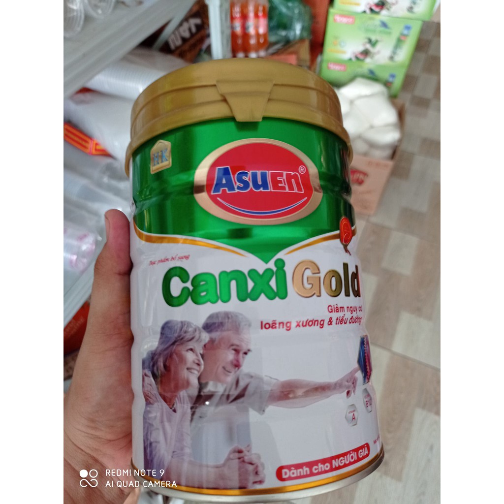 Sữa bột Asuen Canxi 900g dành cho người già tăng cường sức khỏe, ngừa loãng xương và tiểu đường