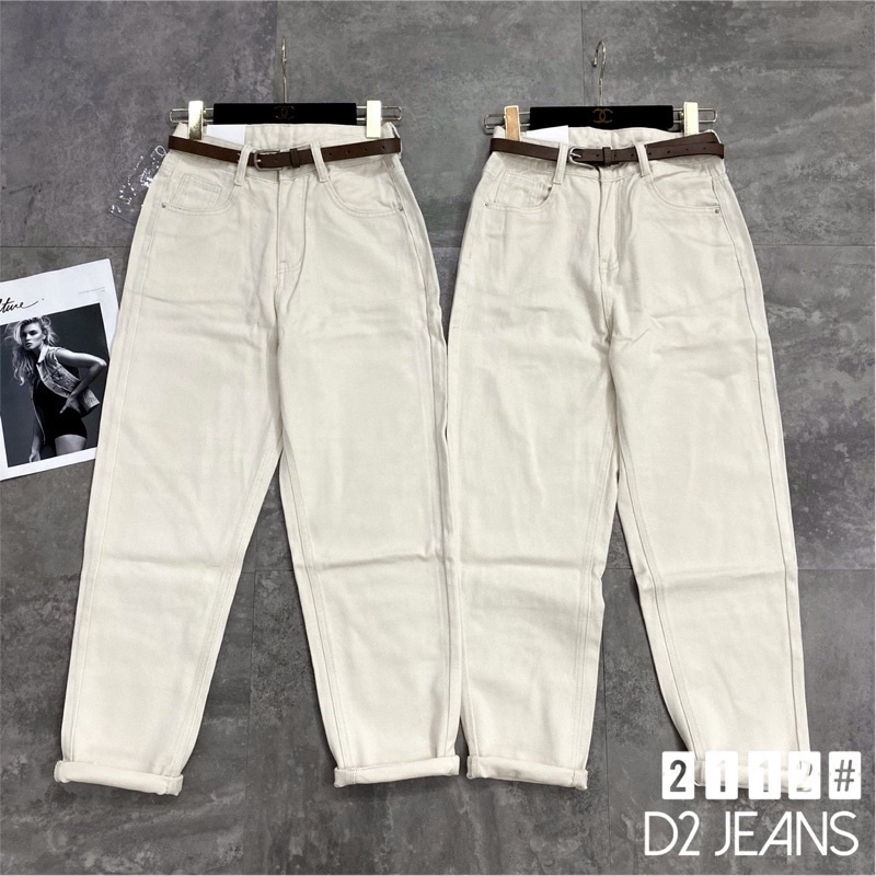 Quần bò be bagyy kèm thắt lưng siêu sang