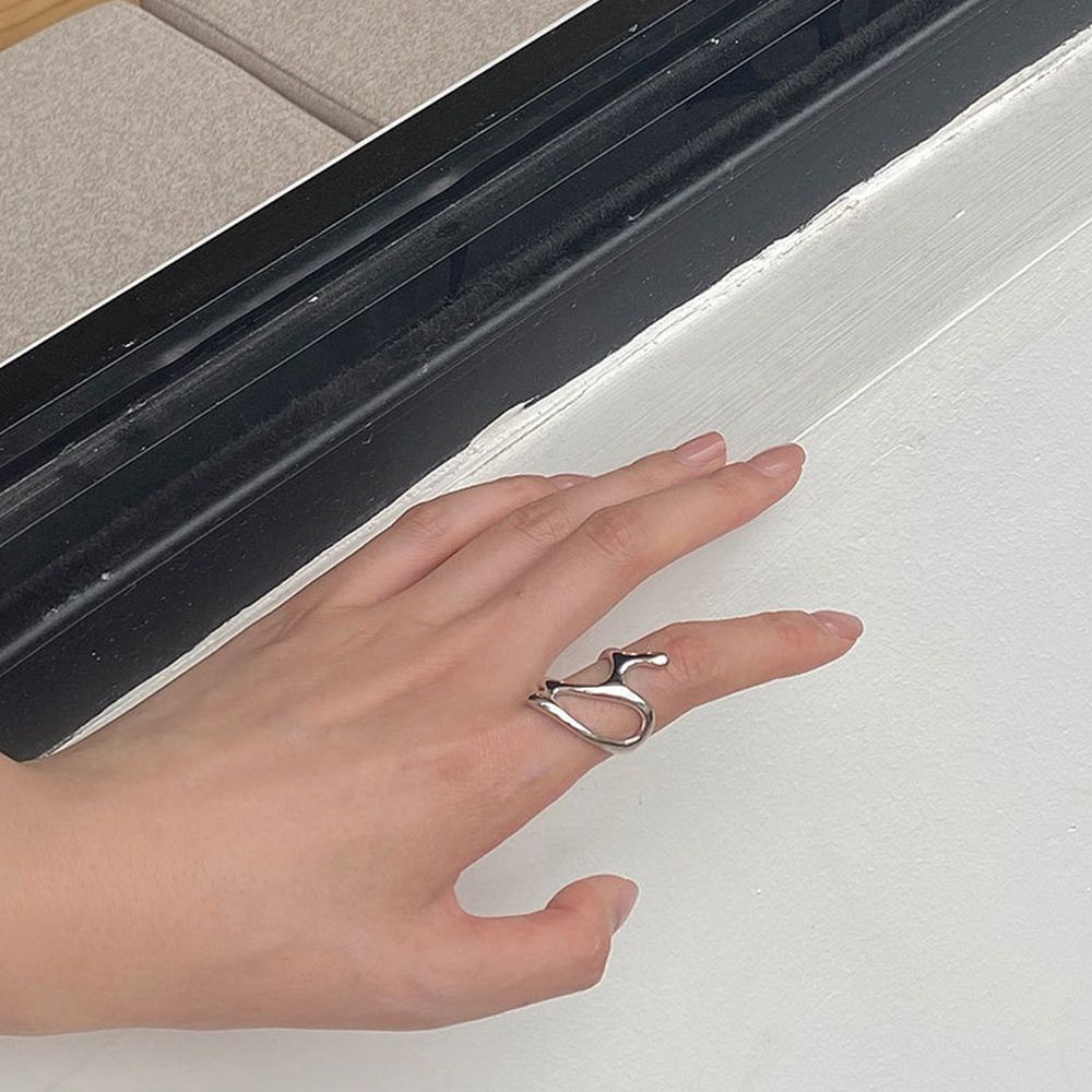 Nhẫn thời trang hình nhánh cây 2 màu phong cách Hàn Quốc cổ điển cho nữ