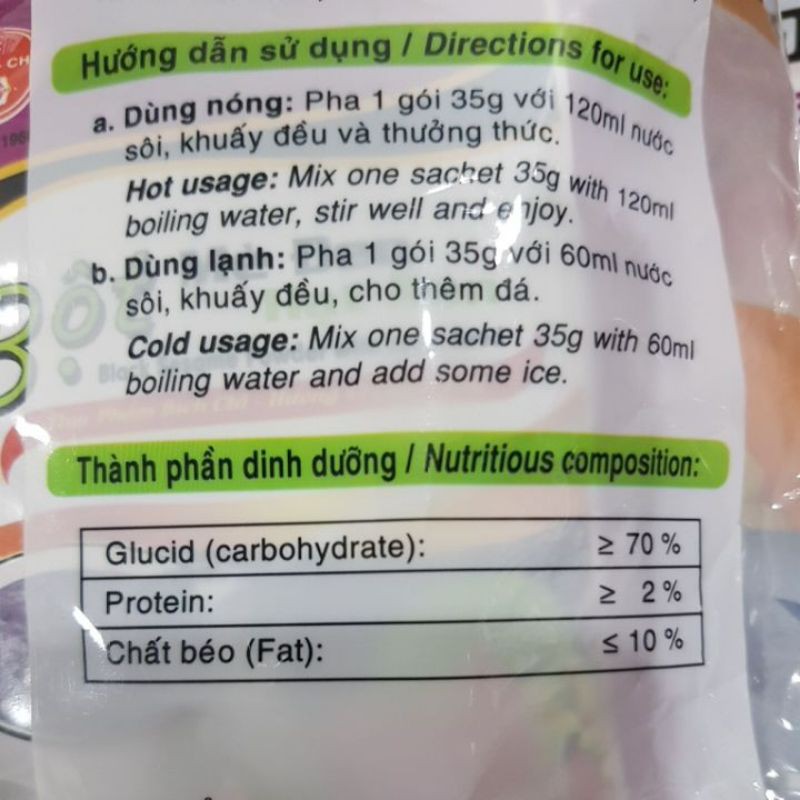 Bột Mè Đen Hạt Sen bịch 350gr