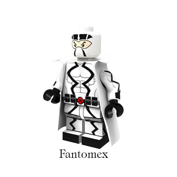 Minifigures nhân vật siêu anh hùng Punisher, Fantomex, Green Latein, Flash