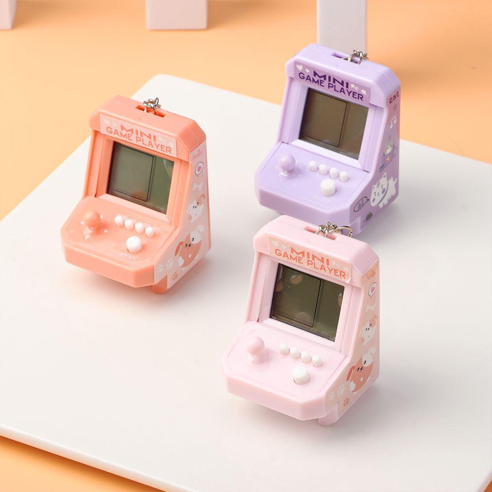 MAX=&gt; Funny Mini Game Player Creative Game Console Ornament Game Console Toy Portable Kid Gift Schoolbag Decor Handheld Keychain/Multicolor