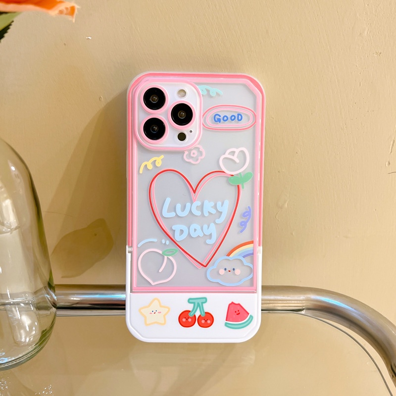 Ốp lưng iphone Ốp Điện Thoại Kèm Giá Đỡ Tàng Hình Cho iphone13Pro / 12Promax / Love 11 / xr / 14pro Dinuo case