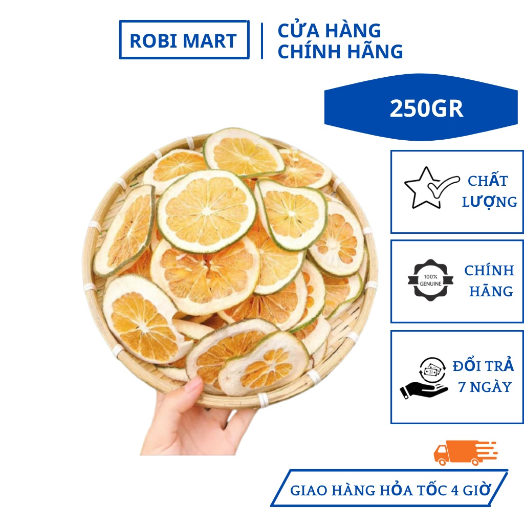 Bưởi thái lát sấy lạnh Robimart giảm cân hiệu quả, tăng đề kháng gói 250gr