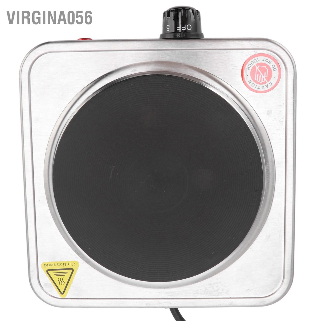 Có thể bán buôn Đĩa nóng điện 1000W 5 cấp Cấu trúc nhỏ gọn Bếp di động bằng thép không gỉ cho bữa tiệc ngoài trời Cắm trại 110V Virgina056 Hàng giao ngay