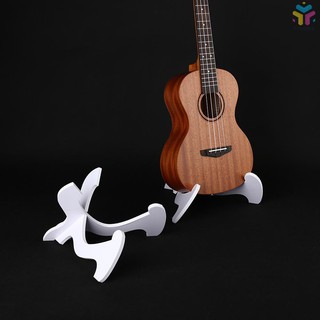 Giá để đàn Ukulele màu trắng bằng nhựa PVC dạng gấp cài đặt nhanh chóng