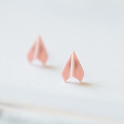 Bông Tai Hình Máy Bay Bằng Sứ Độc Đáo A14 Phong Cách Hàn Quốc Sành Điệu