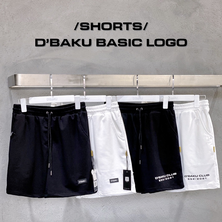 Quần Shorts D'BAKU BASIC LOGO &amp; D'BAKU CLUB Phản Quang (Tặng kèm túi Tote)